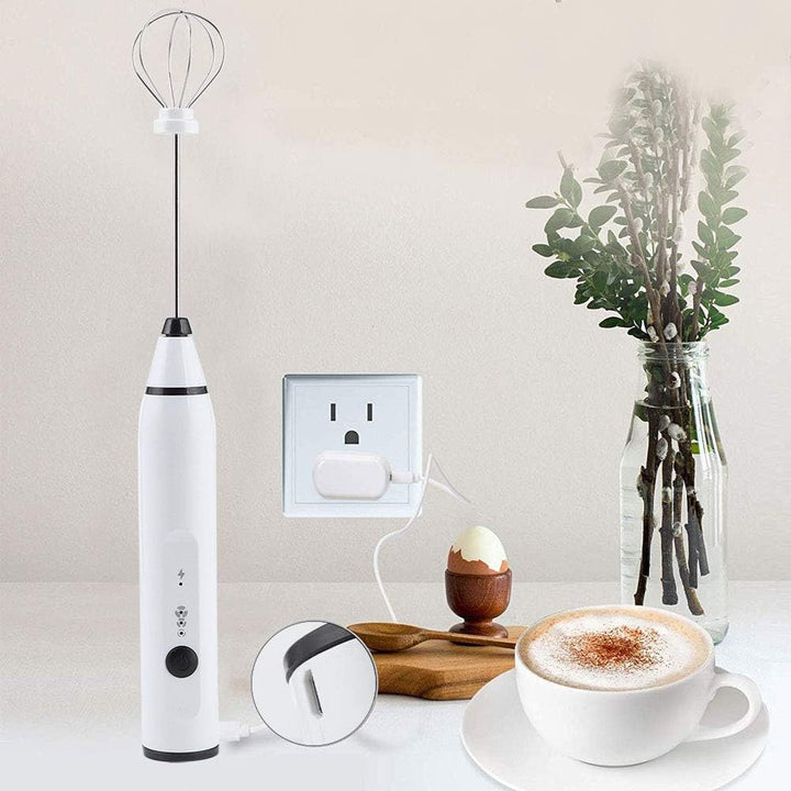 USB Milchaufschäumer Elektrisch Kabellos für Kaffee Milchschäumer Mini Mixer Küchengerät für Zuhause