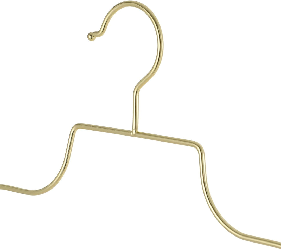 10 Stück Sanduhr-Design Kleiderbügel,Goldene Körperform-Kleiderbügel aus Metall mit Haken,Rostbestän