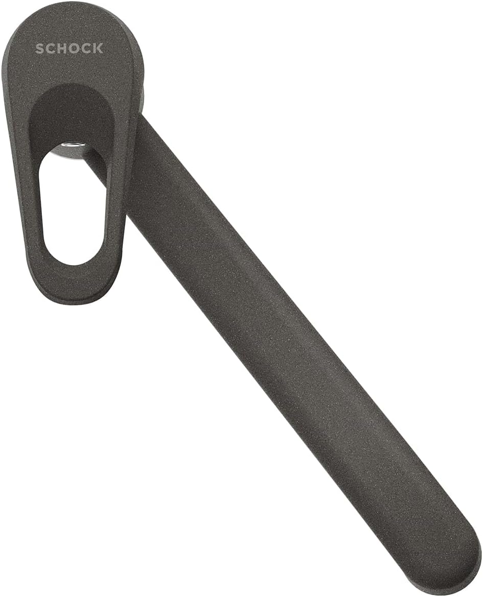 SCHOCK® Küchenarmatur COSMO Asphalt I Hochdruck Einhebelmischer mit Festauslauf I 360° schwenkbar I