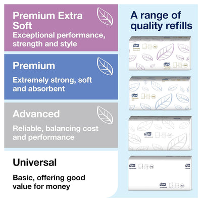 Tork Xpress Tischspender für Multifold Papierhandtücher 552208, Elevation Design - H2 Tisch-Papierha