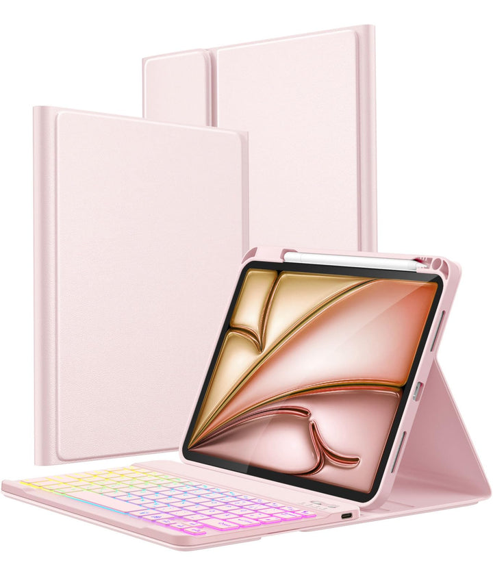 Vobafe Hülle mit Tastatur für iPad A16 11 Generation 2025/10 Gen 2022 10.9 Zoll, Air 11 Zoll M3/M2,