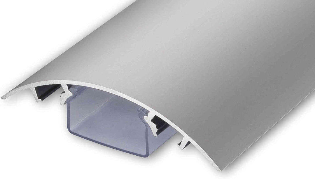 TV Design Aluminium Kabelkanal insilbermatt eloxiert in verschiedenen Längen von ALUNOVO (Länge: 70c