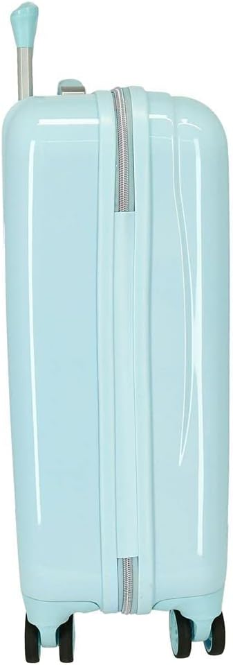 Disney Frozen Frosted Light Kabinentrolley, Blau, 38 x 55 x 20 cm, Hartplastik, seitlich, 34 l, 2 kg