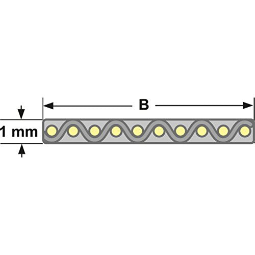 Flachriemen 650 x 1 x 15 mm