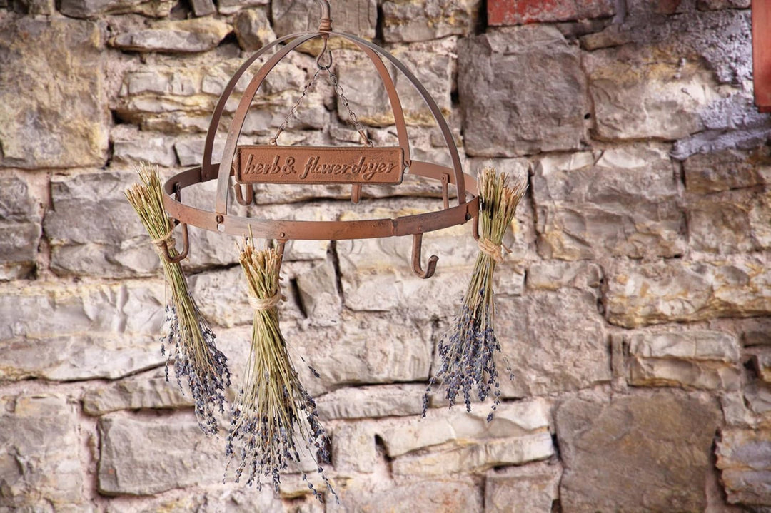 Esschert Design Kräutertrockner, Gewürztrockner in rostbraun, rund, Ø ca. 38