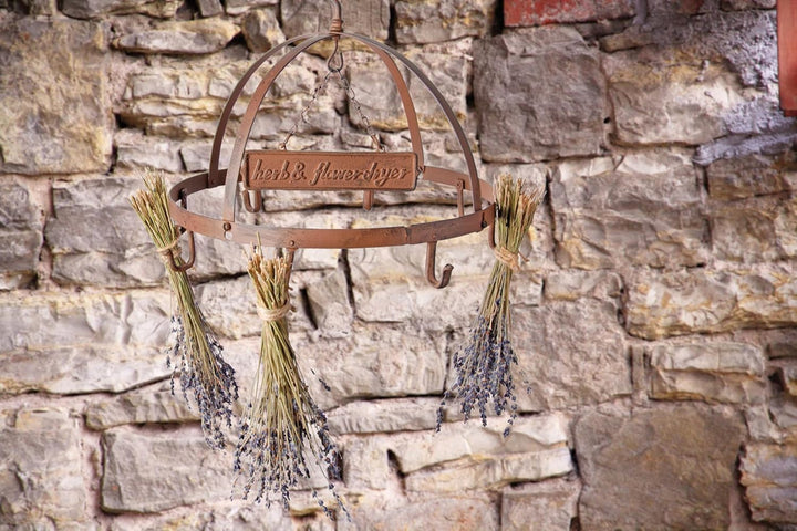 Esschert Design Kräutertrockner, Gewürztrockner in rostbraun, rund, Ø ca. 38