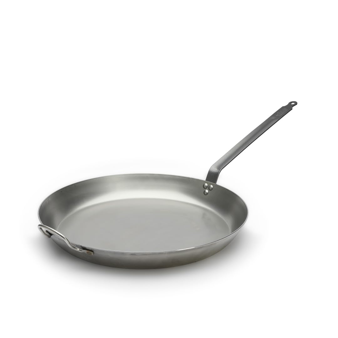 De Buyer, lyonnaise, Bratpfanne aus massivem Stahl, edelstahl, Diameter 50 cm, 50 cm