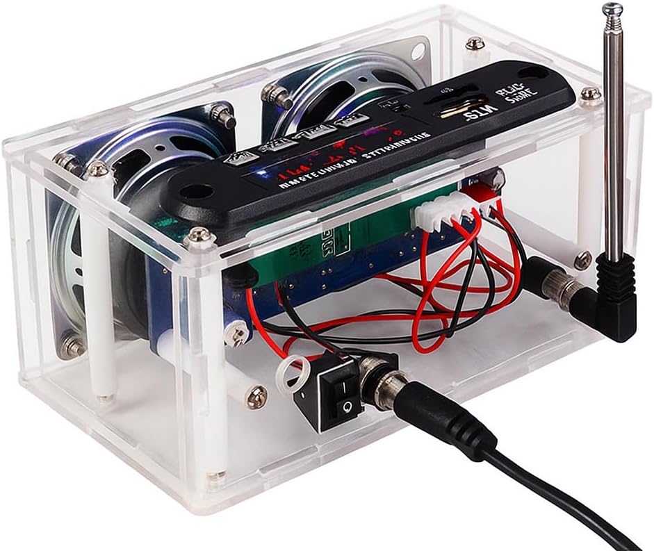 DIY Elektronik Lautsprecher Löten Bausatz,Löt Bausatz Lautsprecherkit Bluetooth mit FM,DIY Elektroni