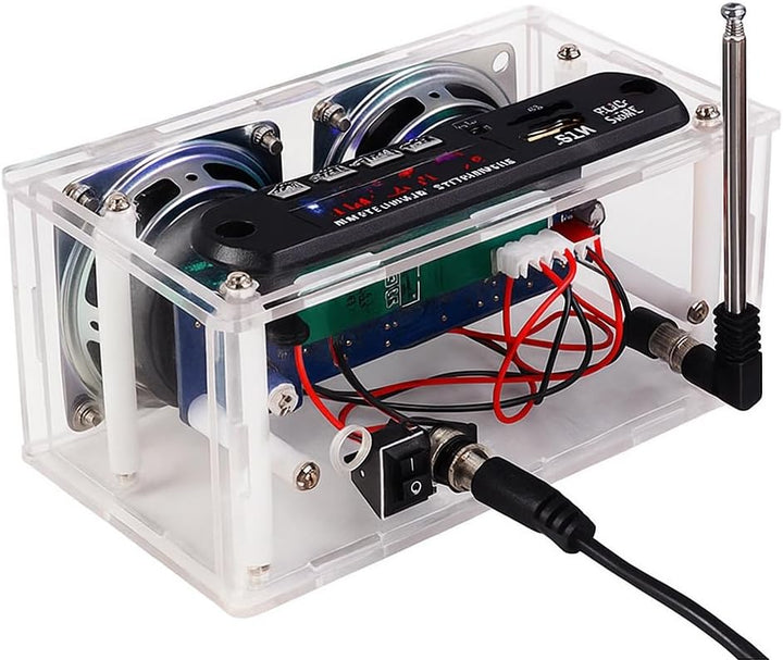 DIY Elektronik Lautsprecher Löten Bausatz,Löt Bausatz Lautsprecherkit Bluetooth mit FM,DIY Elektroni
