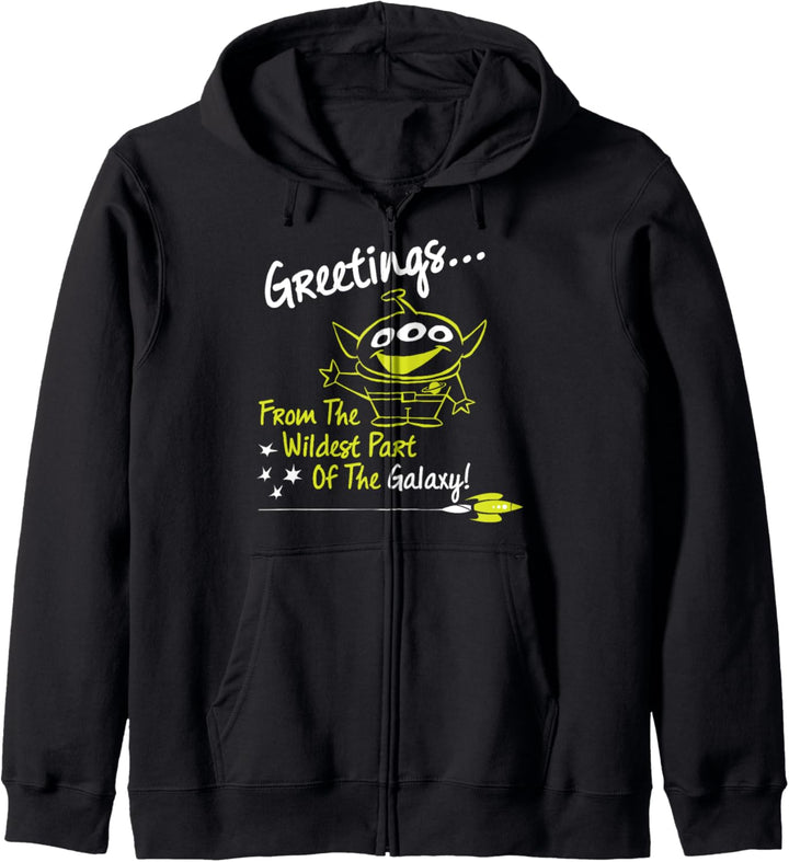 Disney Pixar Toy Story Green Alien Greetings Outline Sketch Kapuzenjacke