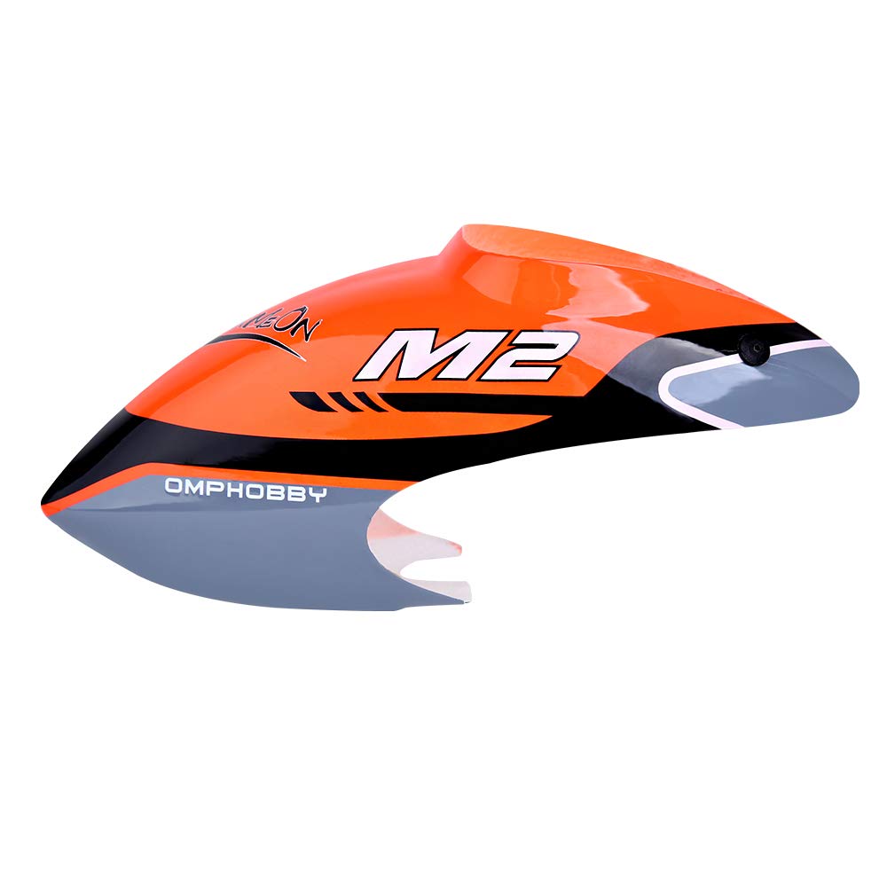 OMPHOBBY M2 Hubschrauber Teile Kabinenhauben-Set-Cham Orange OSHM2040 Original Ersatzteil für OMP Ho