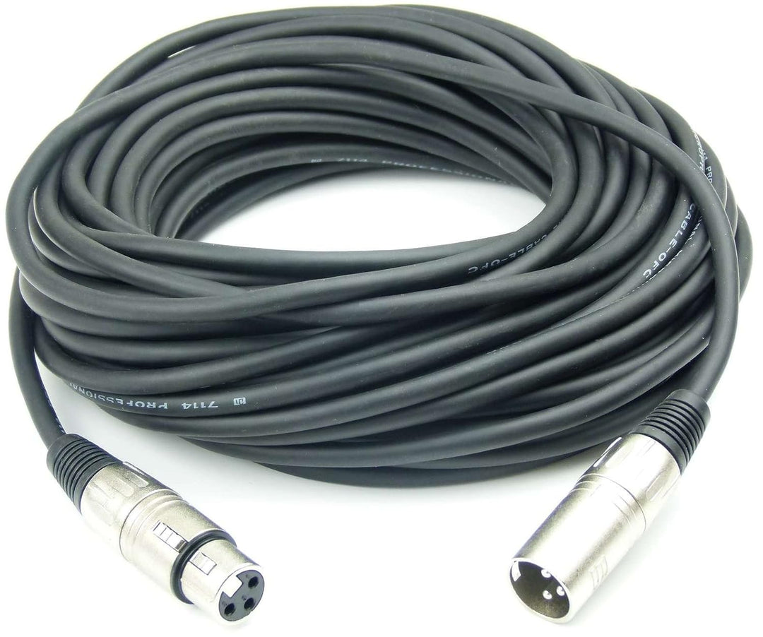 Adam Hall Cables 2 Stück K3MMF1500 Mikrofonkabel XLR female auf XLR male DMX Audio Kabel 3 pol polig