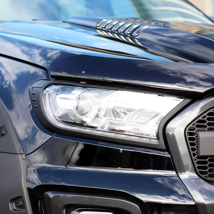 JHCHAN Scheinwerfer Rücklichtabdeckung für Ford Ranger Wildtrak Raptor T7 T8 2015-2022 XL XLT Limite