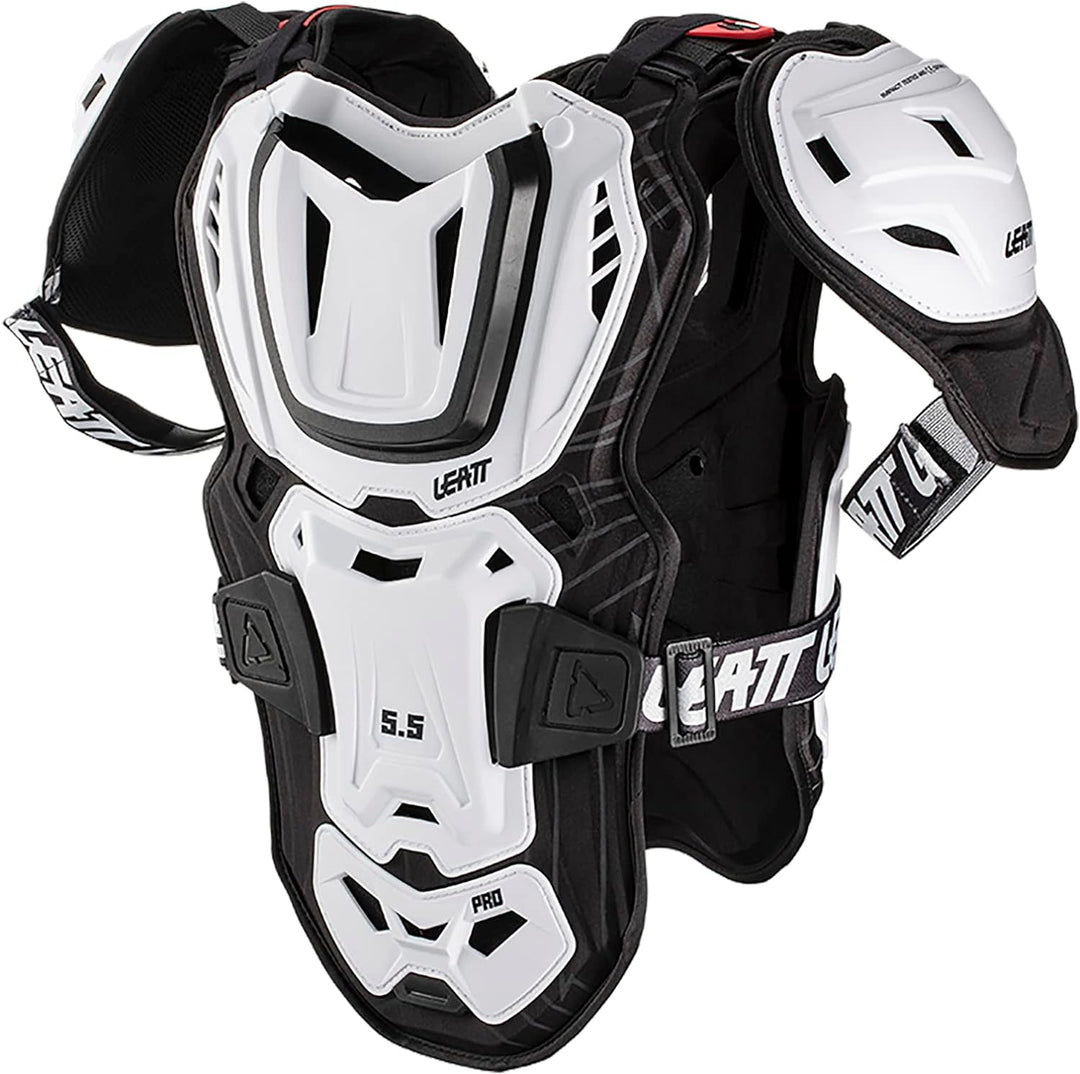 Leatt Brustpanzer 5.5 Pro Schwarz Weiss S/XL, Weiss S/XL