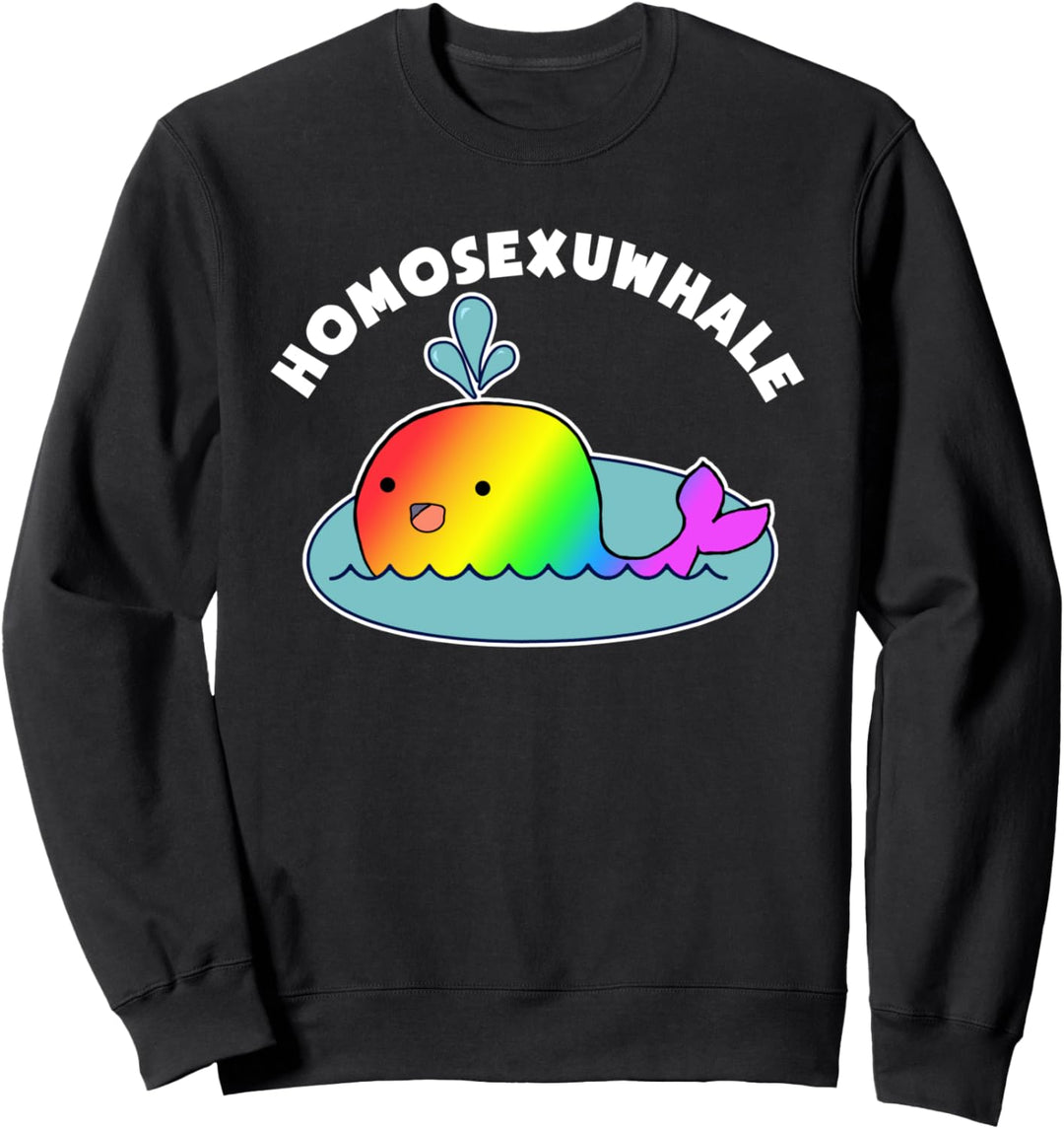 Homosexuwhale - Regenbogen LGBT CSD Sweatshirt