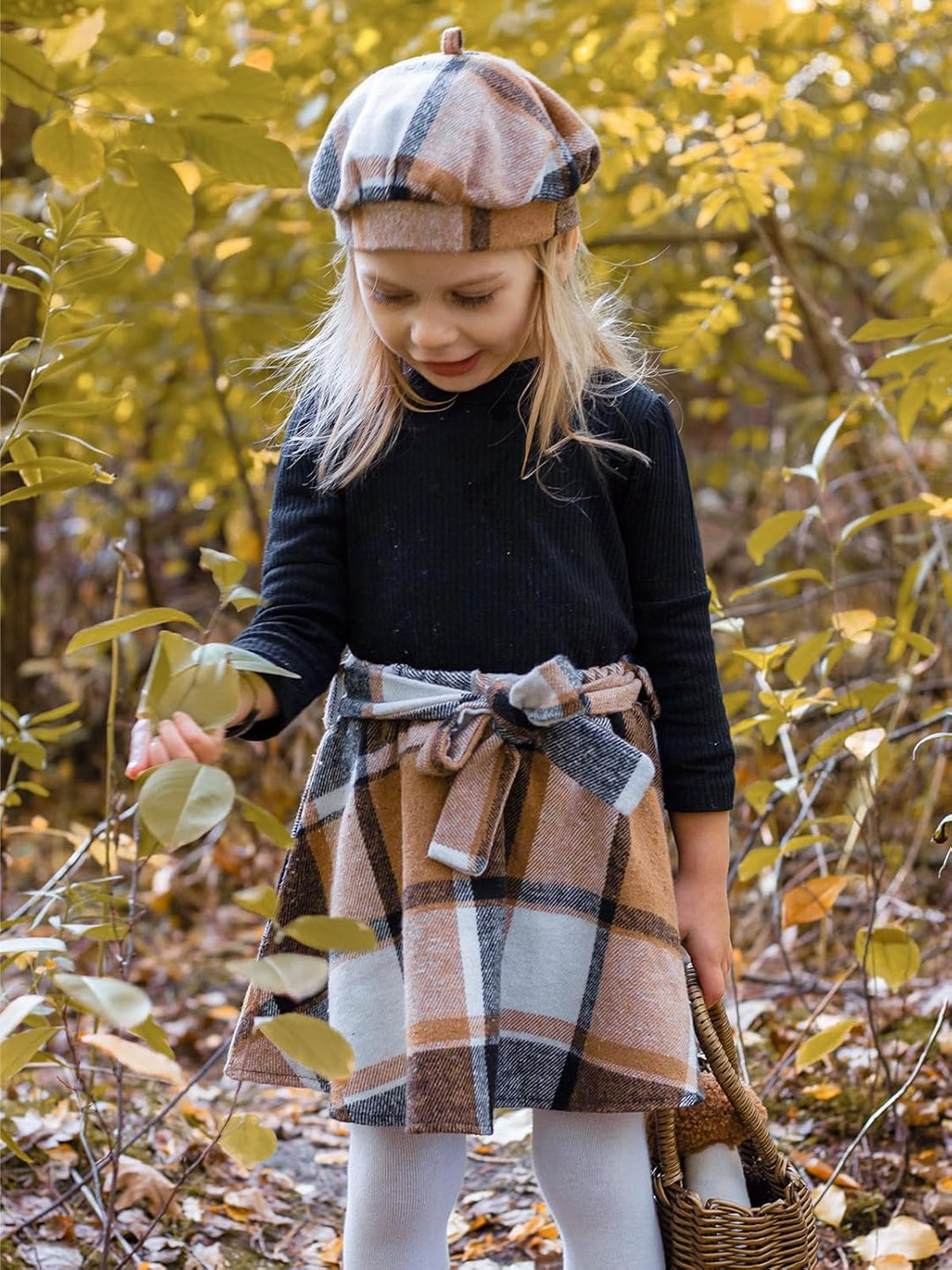 Miipat Kleinkind Mädchen Kleidung Set Mädchen Outfits Set Lange Ärmel Pullover Tops mit Mini Rock Se