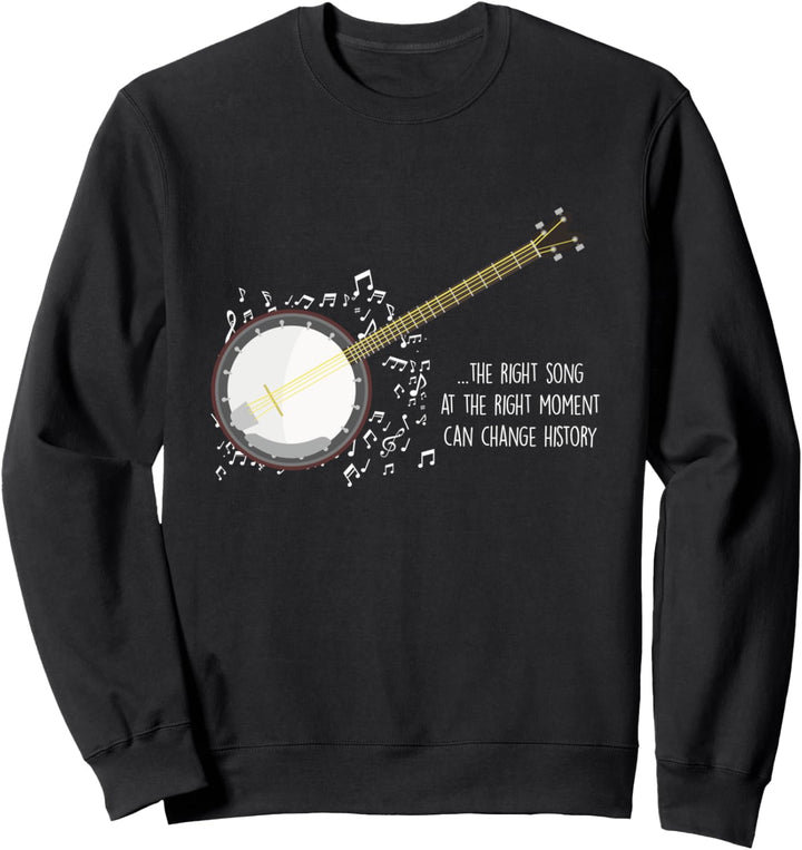 Banjo Musiknoten Countrymusik Musiker Saiteninstrument Sweatshirt