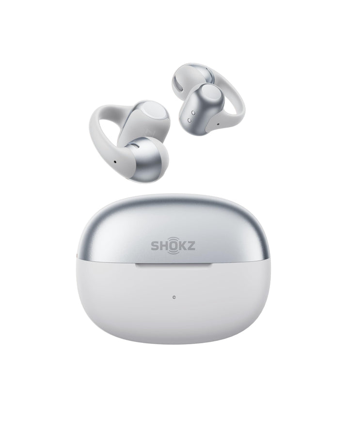 SHOKZ OpenDots 2 Open-Ear Clip-On-Kopfhörer, Clip-On Earbuds, Grau | verbessertes Dolby Audio mit De