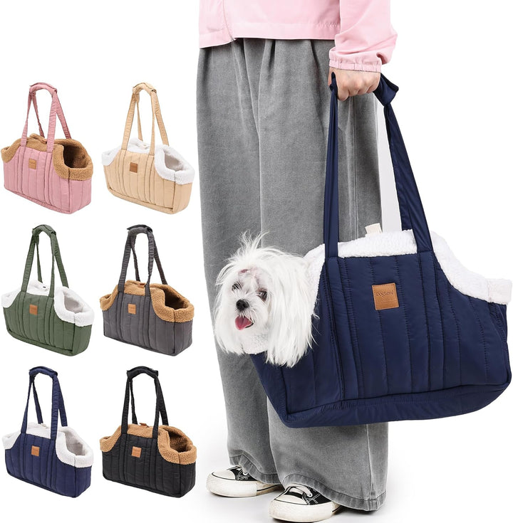 Tragbare Katzentasche mit grosser Kapazität, Fleece, für Haustiere, Hunde, Tragetasche, Geldbörse, w