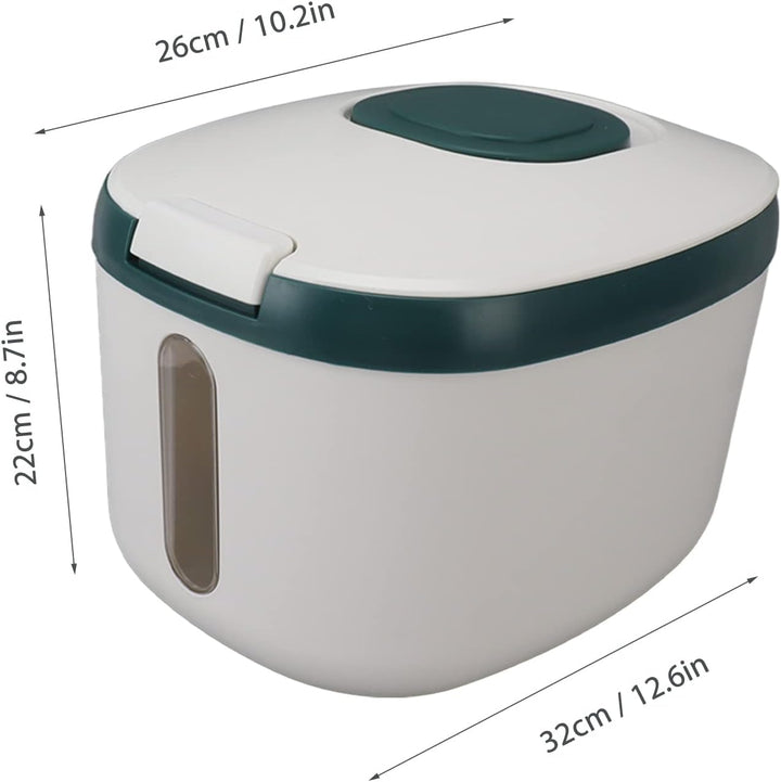 Reisbehälter, Insektensicher, Geruchlos, Luftdicht, Reisbox mit Klarem Fenster für Getreide, Zucker,