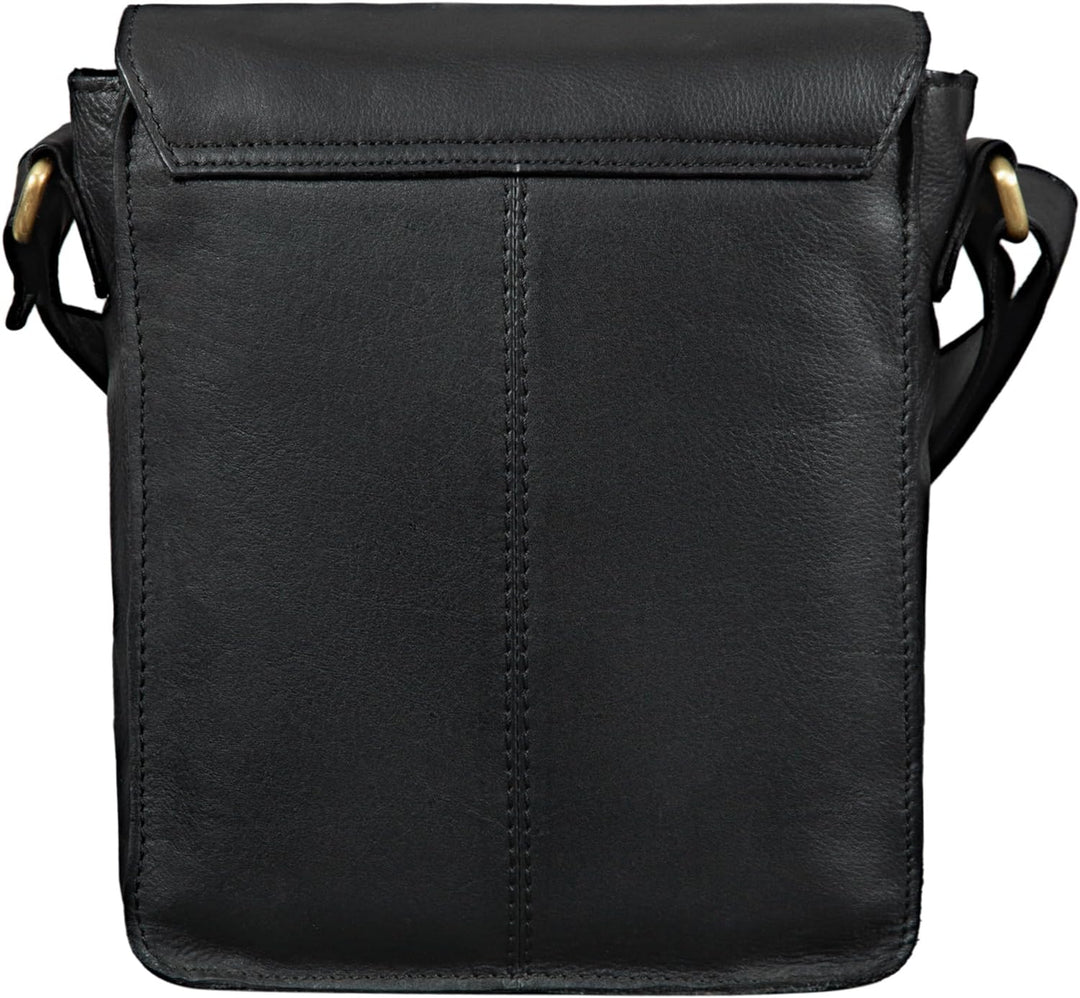 STILORD 'Pete' Umhängetasche Leder klein Männer Schultertasche Vintage Messenger Bag Herren 8,4 Zoll