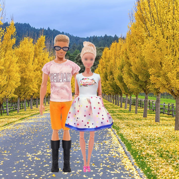27 Stück Kleidung und Zubehör Kompatibel mit Barbie Ken, 1 Anzug 5 Freizeitbekleidung 2 Badehose, 1