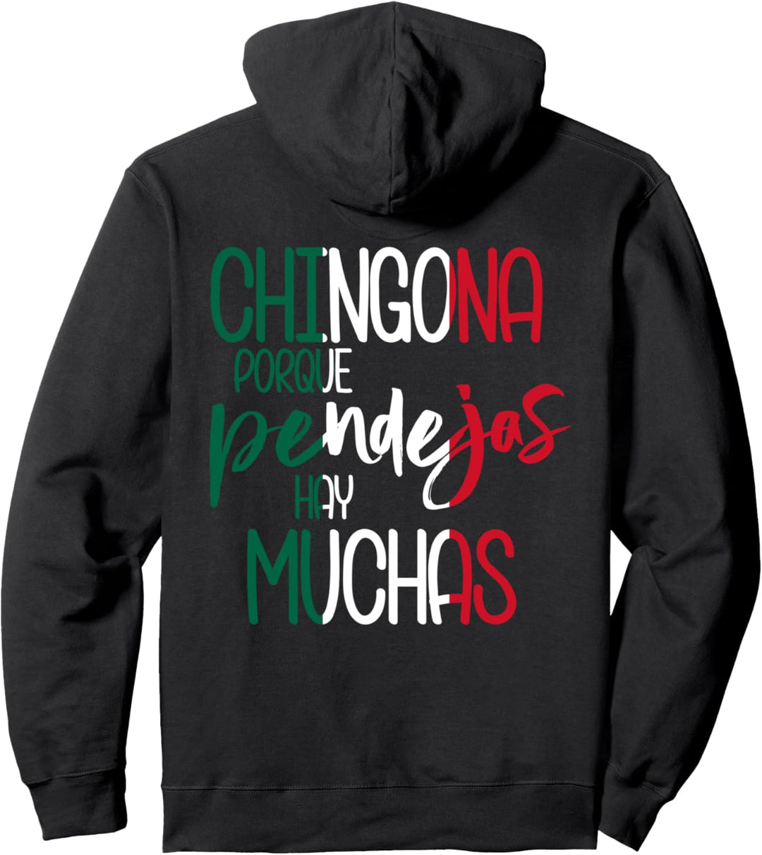 Chingona Mexicana LatinX Mexiko Flagge Pullover Hoodie