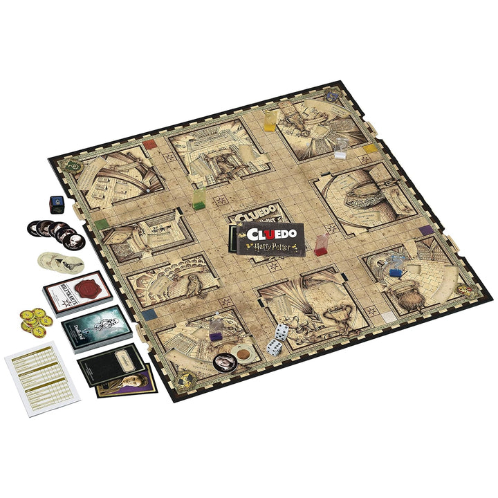 Cluedo: Wizarding World Harry Potter Edition, Detektivspiel für 3-5 Spieler, für Kinder ab 8 Jahren