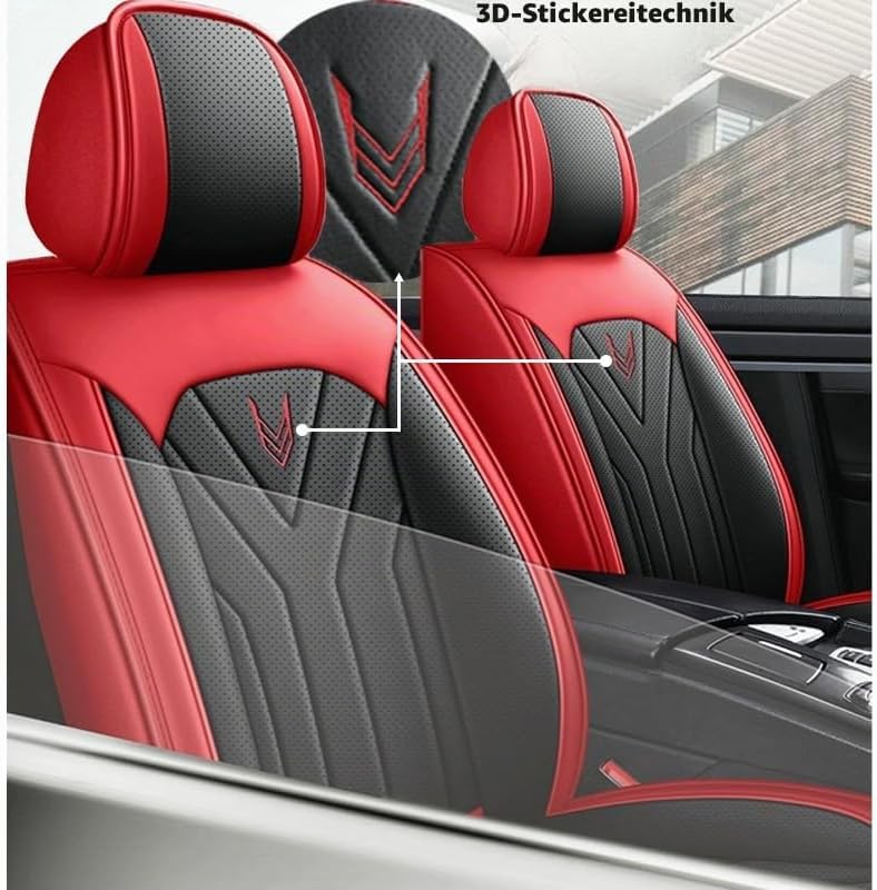 Wasserdicht Autositzbezüge Komplettes Set, Universell Passend Für 95% SUVs Car,Comfortable Wear-Resi