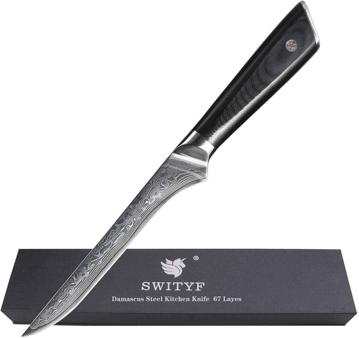 Ausbeinmesser aus Damaststahl Boning Knife top ausbalanciert Stylisch
