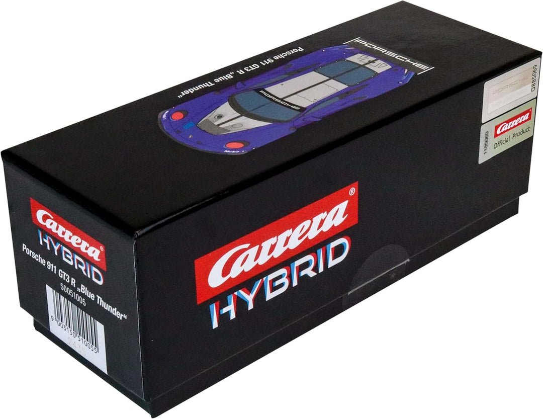 Carrera Hybrid, Porsche 911 GT3 R Roxy, Massstab 1:50, Mit Front- und Rücklichtern, Lithium-Akku für