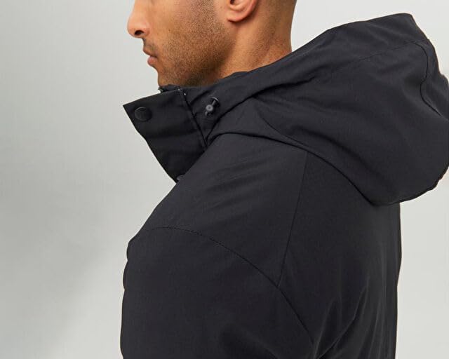 JACK & JONES Male Parka Parka S Schwarz, S Schwarz