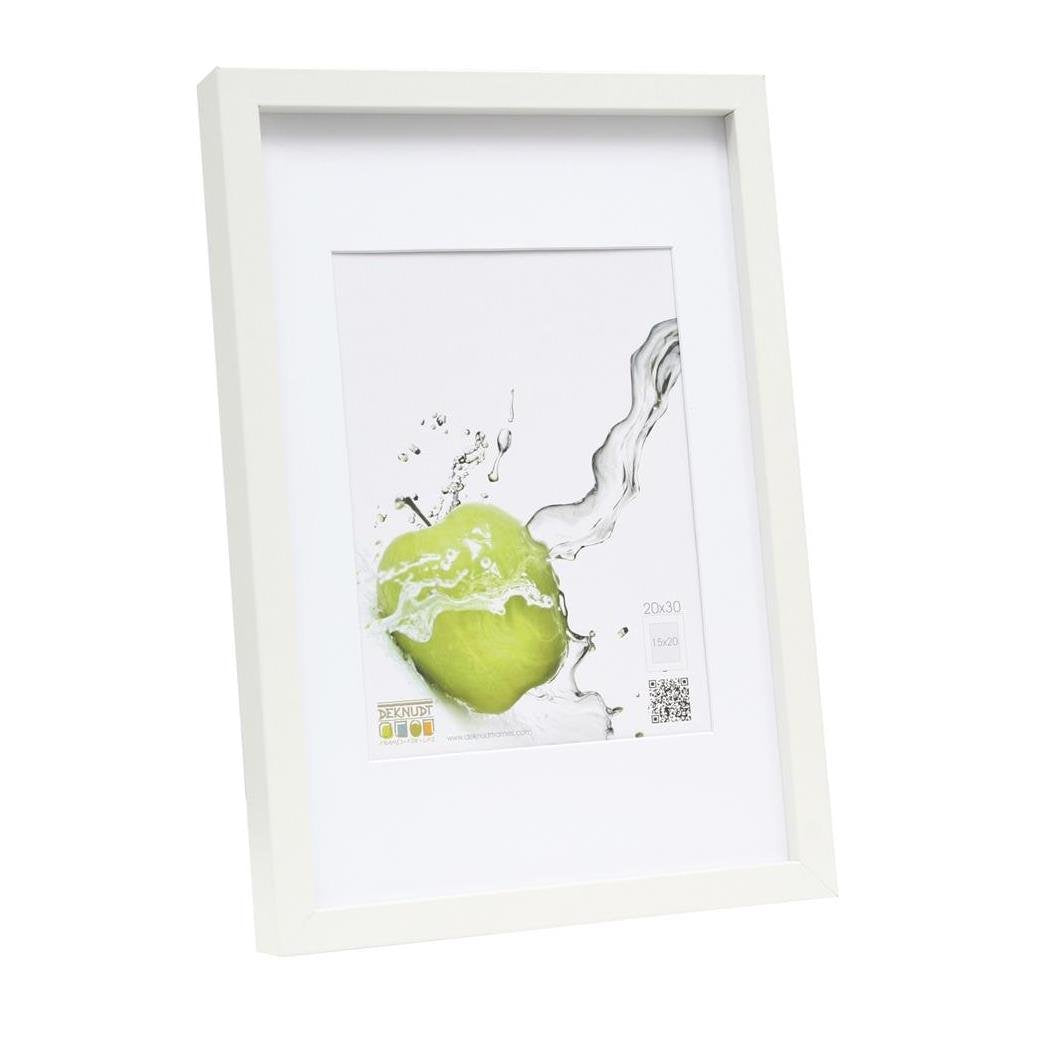 Deknudt Frames Bilderrahmen Fotorahmen, Grösse: 49.53 cm x 69.34 cm, Farbe: weiss