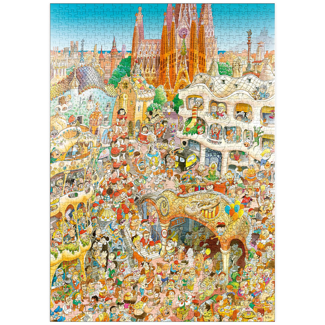 Barcelona - Hugo Prades - Premium 1000 Teile Puzzle - MyPuzzle Sonderkollektion von Heye Puzzle, 100