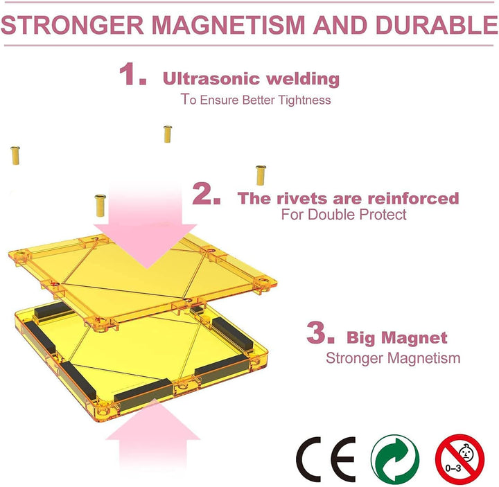 Magblock Magnetische Bausteine Magneten Spielzeug Magnetspielzeug Magnetspiele Kinderspielzeug Für K