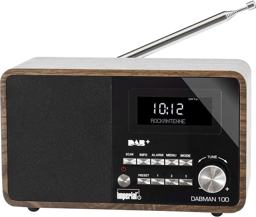 Imperial DABMAN 100 DAB+ und UKW Radio, Farbe:holzoptik holzoptik Single, holzoptik Single