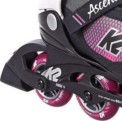 K2 Damen Ascent 80 W, Black-Grey-Purple Inline Skates EU: 36 (UK: 3.5 / US: 6) black - grey - purple