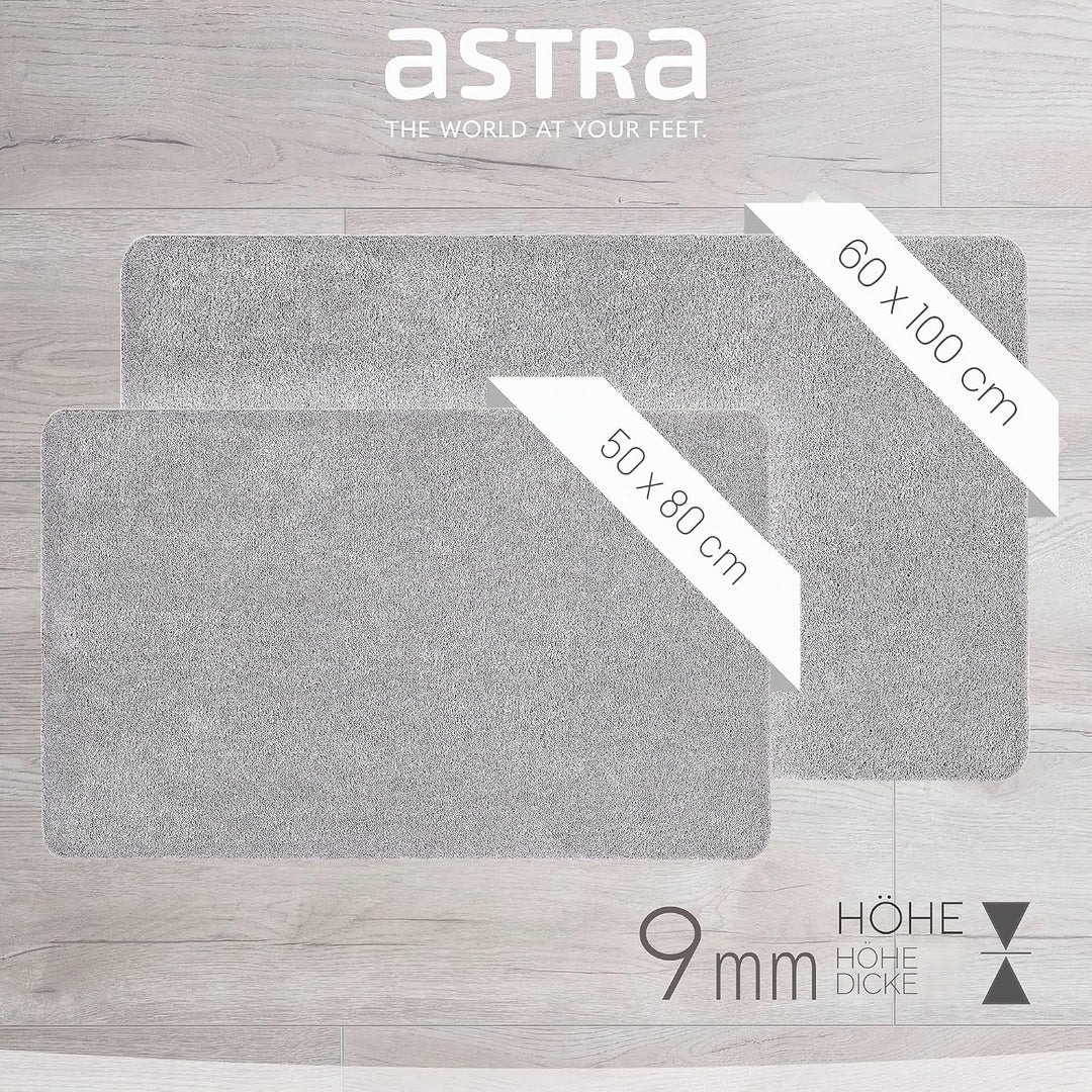 ASTRA Fussmatte innen rutschfest - Pflegeleichte Schmutzfangmatte waschbar - Türmatte PVC-frei Saube
