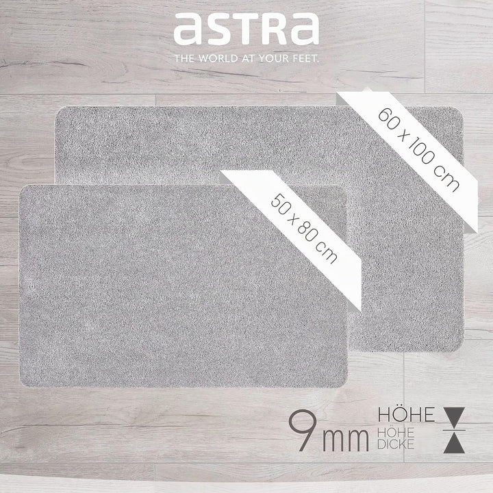 ASTRA Fussmatte innen rutschfest - Pflegeleichte Schmutzfangmatte waschbar - Türmatte PVC-frei Saube