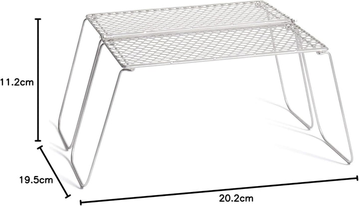 Vargo Unisex – Erwachsene Biford Klappgrill, Titan, One Size