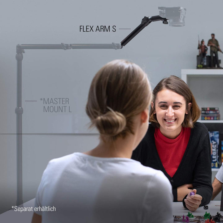 Elgato Flex Arm S, hochwertiger 2-gliedriger Gelenkarm für einfaches Befestigen und Anpassen von Bel