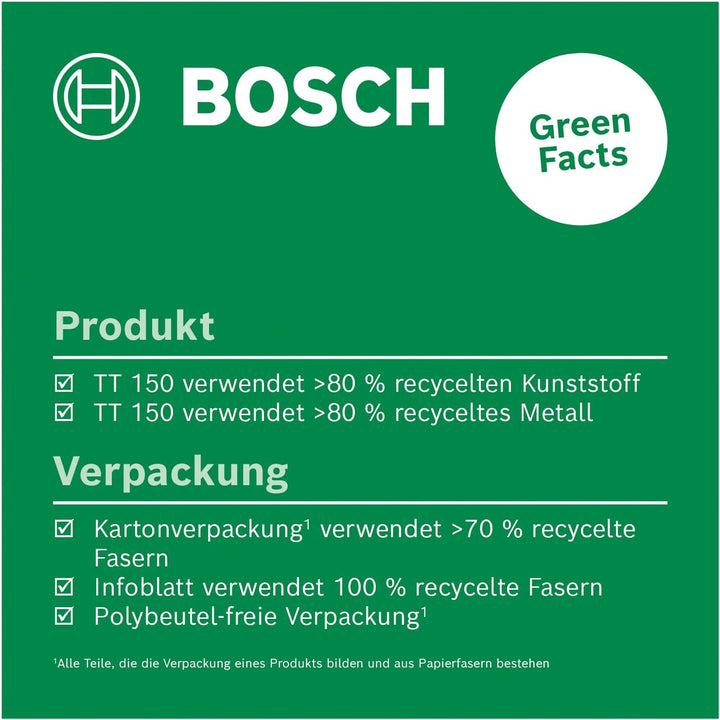 Bosch Premium-Stativ TT 150 (höhenverstellbar von 55-157 cm für schnelle und flexible Positionierung
