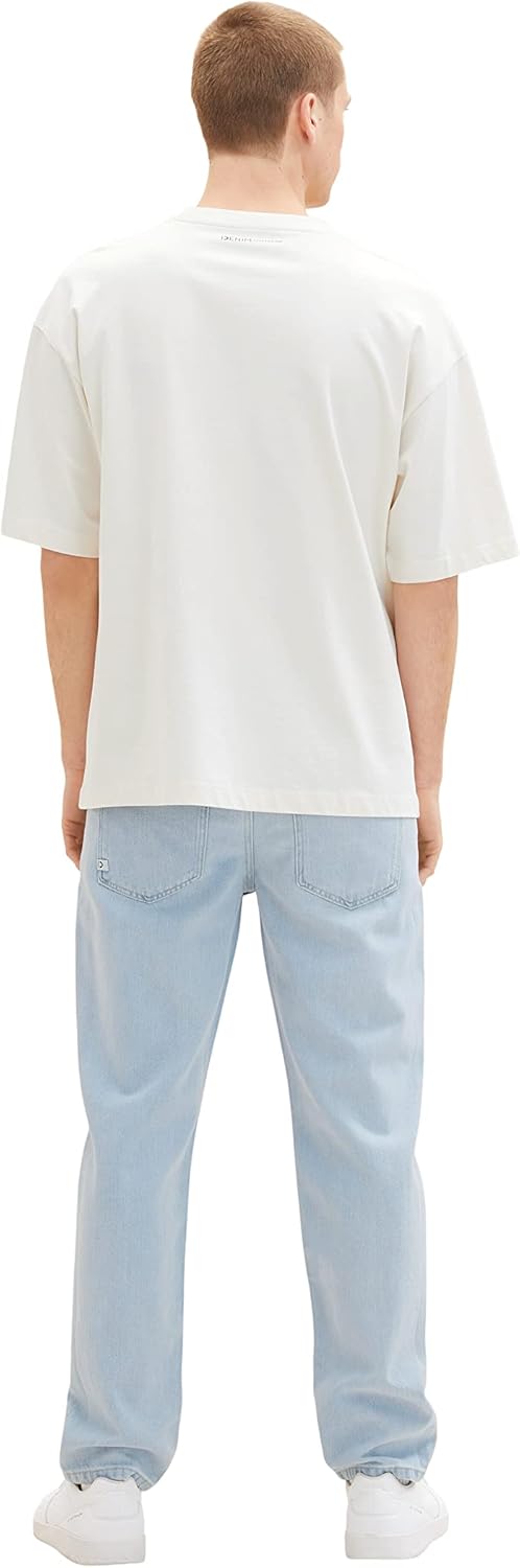 TOM TAILOR Denim Herren Loose Fit Jeans 30W / 34L 10117 - Used Bleached Blue Denim, 30W / 34L 10117