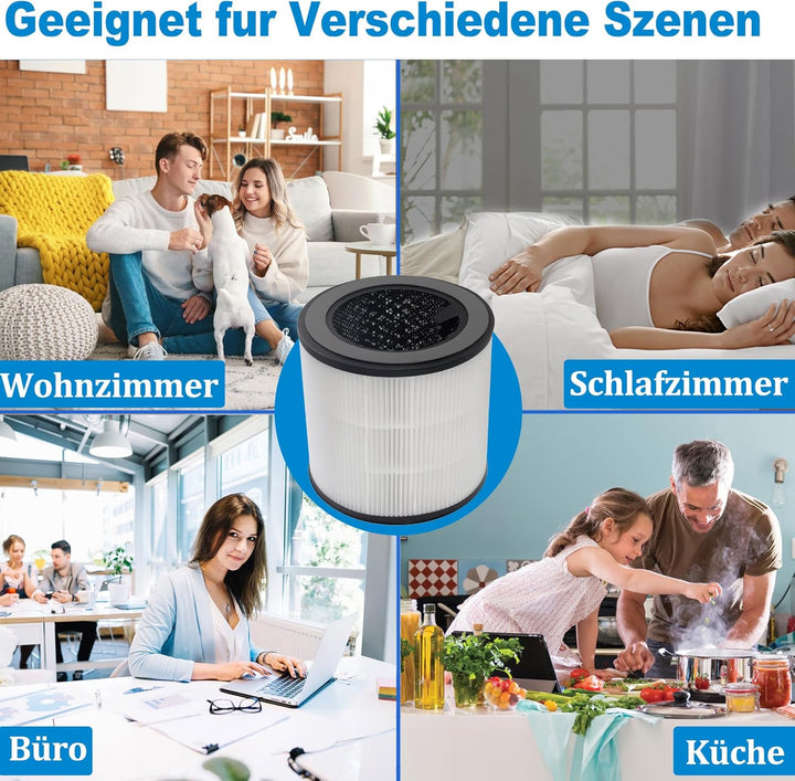 2 Stück HEPA Filter Kompatibel mit Philips 800 Serie Luftreiniger, AC0820/10 AC0820/30 AC0830/10 AC0