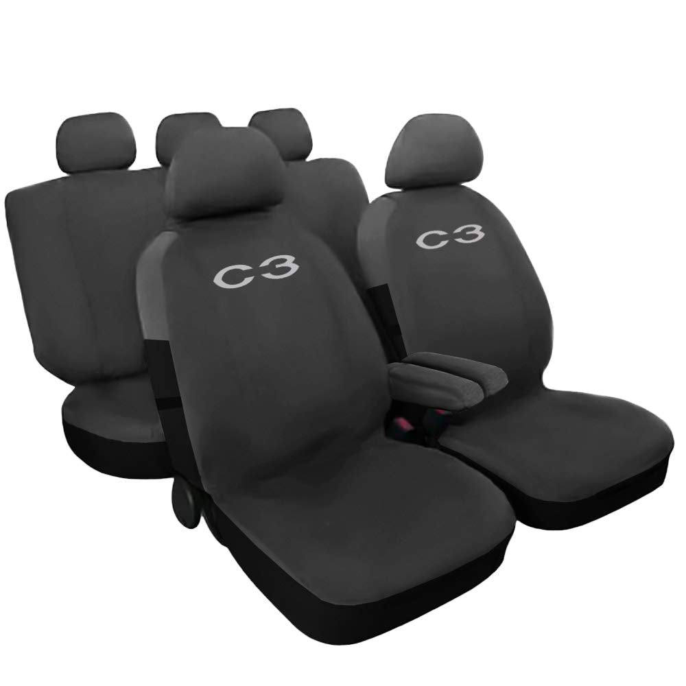 Lupex Shop Citroen C3 einfarbige Sitzbezüge -