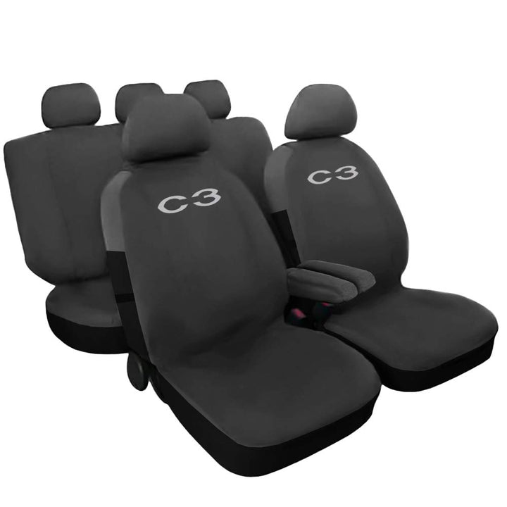 Lupex Shop Citroen C3 einfarbige Sitzbezüge -