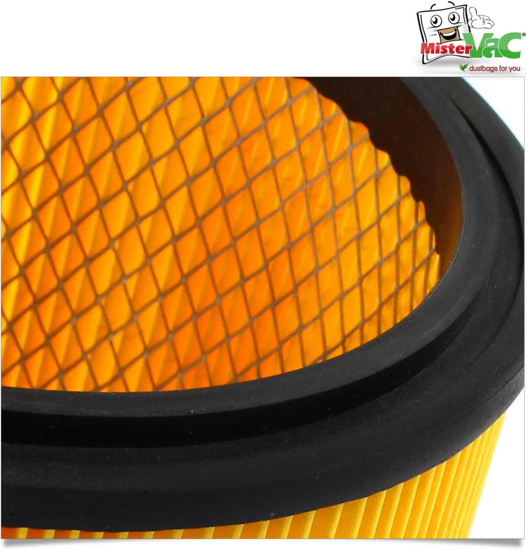 MisterVac Lamellenfilter Ersatzfilter kompatibel mit Top Craft TC-NTS 30A Nass-Trocken