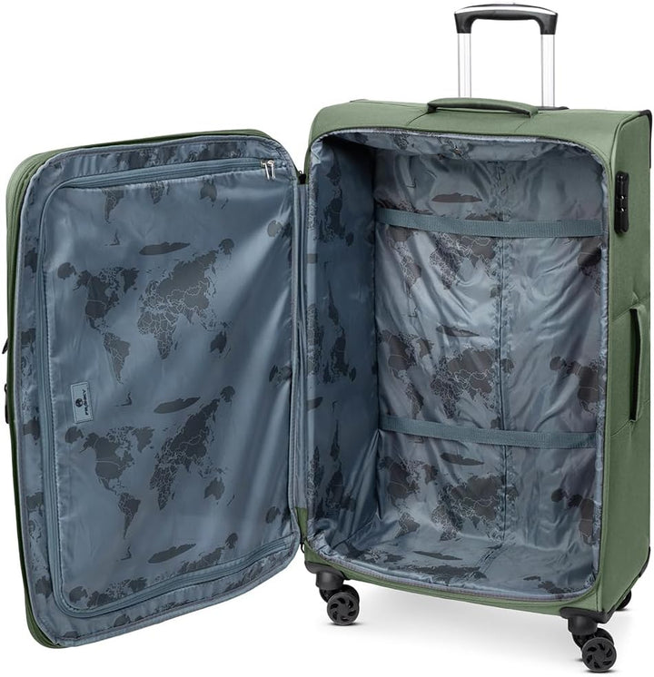 Franky Check-in Koffer für Damen und Herren | grosser XL Trolley 48 x 31 x 79 cm aus hochwertigem, f