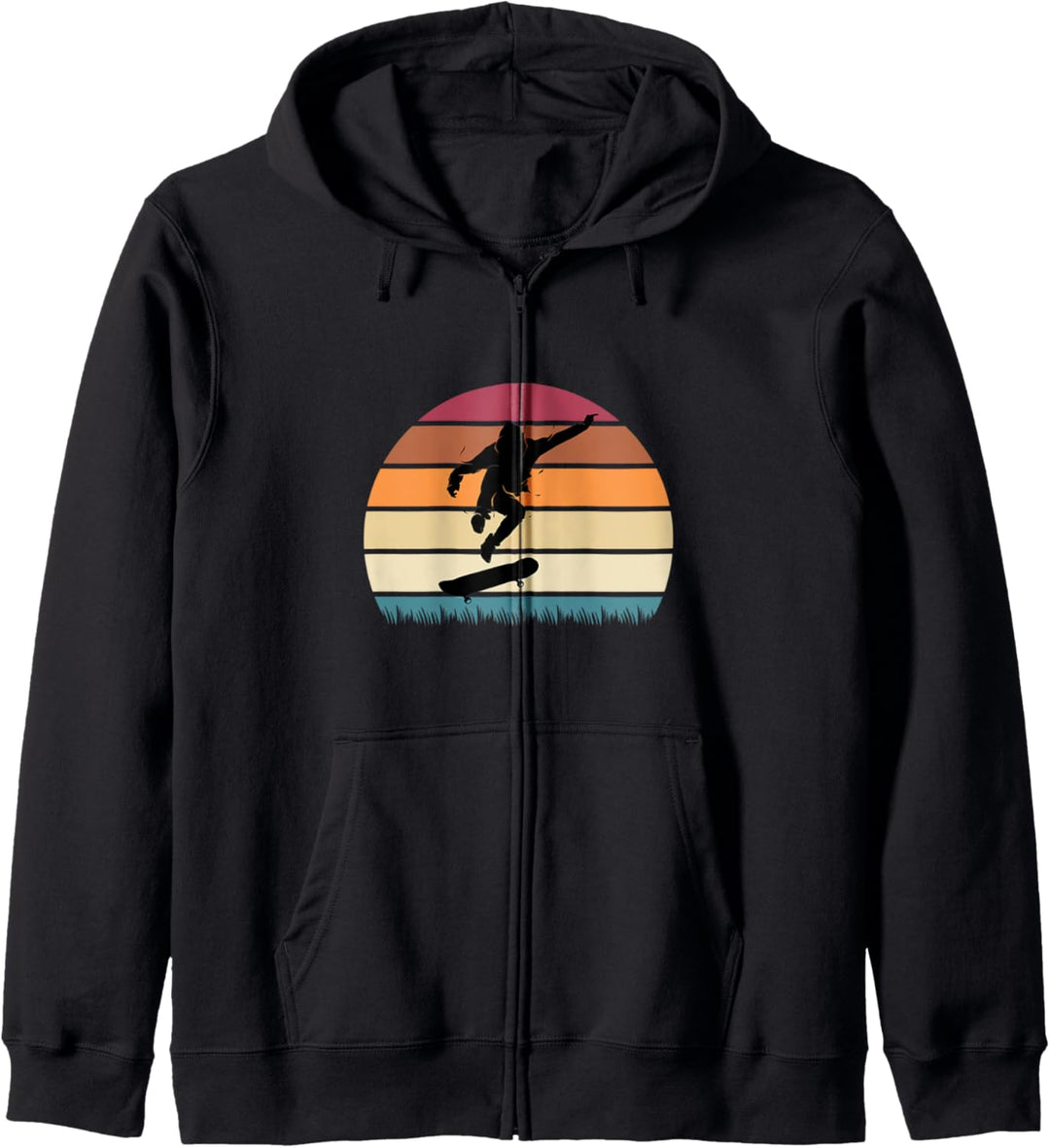 Skateboard Skater Retro Skateboarding Jungen Teens Herren Kapuzenjacke