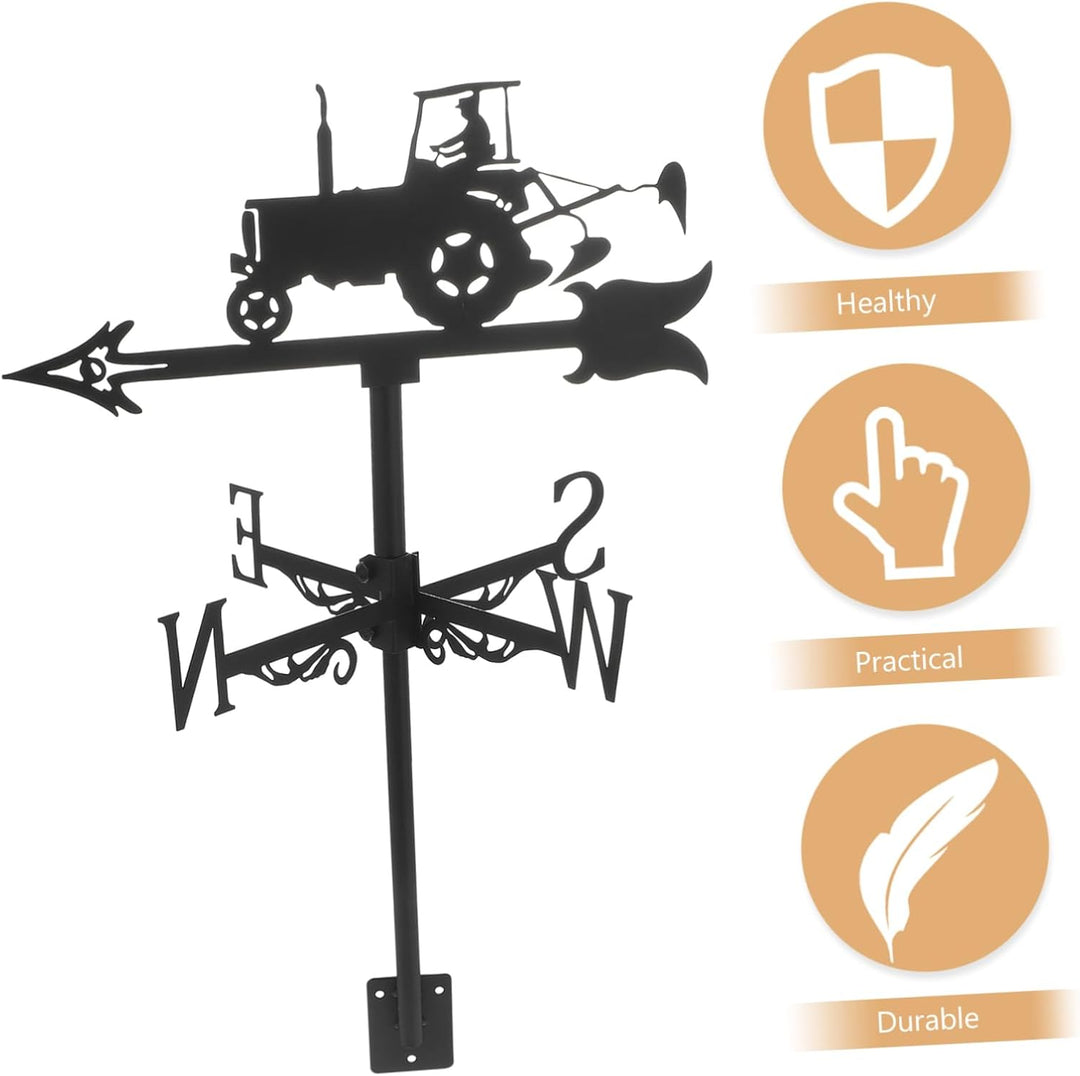 Cabilock Gartenpflock Aus Metall Wetterfahne Metall Weathervane Windrichtung Weather Vane Für Outdoo